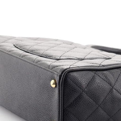 Chanel Timeless CC Bowler Bag Quilted Caviar Small