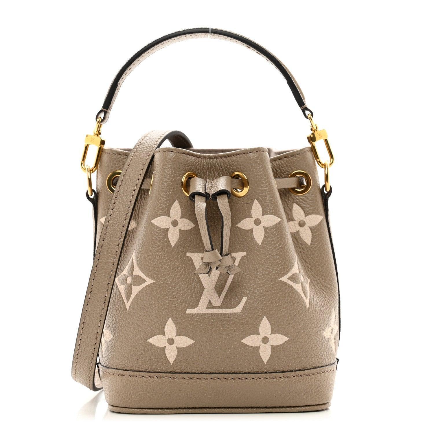 Louis Vuitton Empreinte Monogram Giant Nano Noe Tourterelle Creme