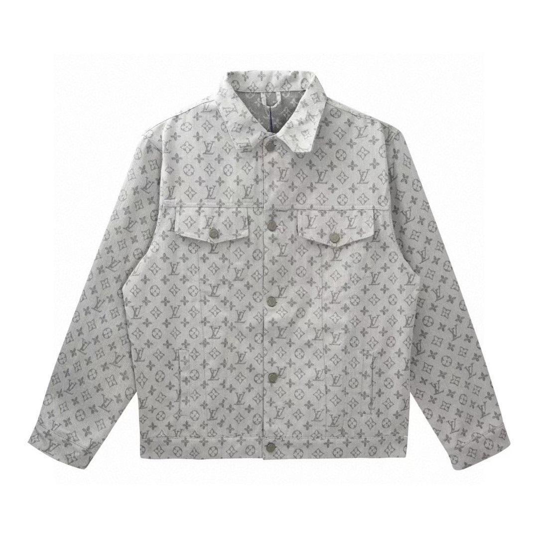 Louis Vuitton Monogram Denim Jacket Grey