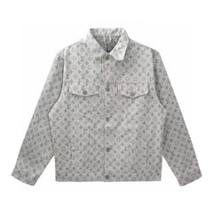 Louis Vuitton Monogram Denim Jacket Grey