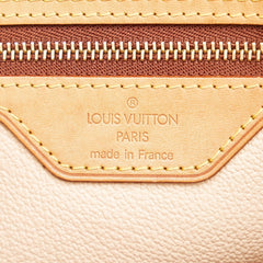 Louis Vuitton Monogram Bucket PM Tote Bag Brown PVC Leather Ladies