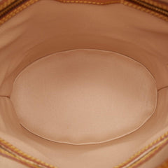 Louis Vuitton Monogram Bucket PM Tote Bag Brown PVC Leather Ladies