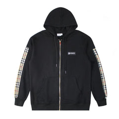 Burberry Vintage Check Panel Oversized Jacket 'Black'