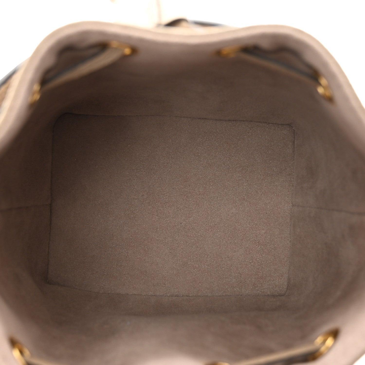 Louis Vuitton Empreinte Monogram Giant Nano Noe Tourterelle Creme