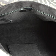 Gucci Bee Web Flap Messenger Bag Caleido GG Coated Canvas Medium