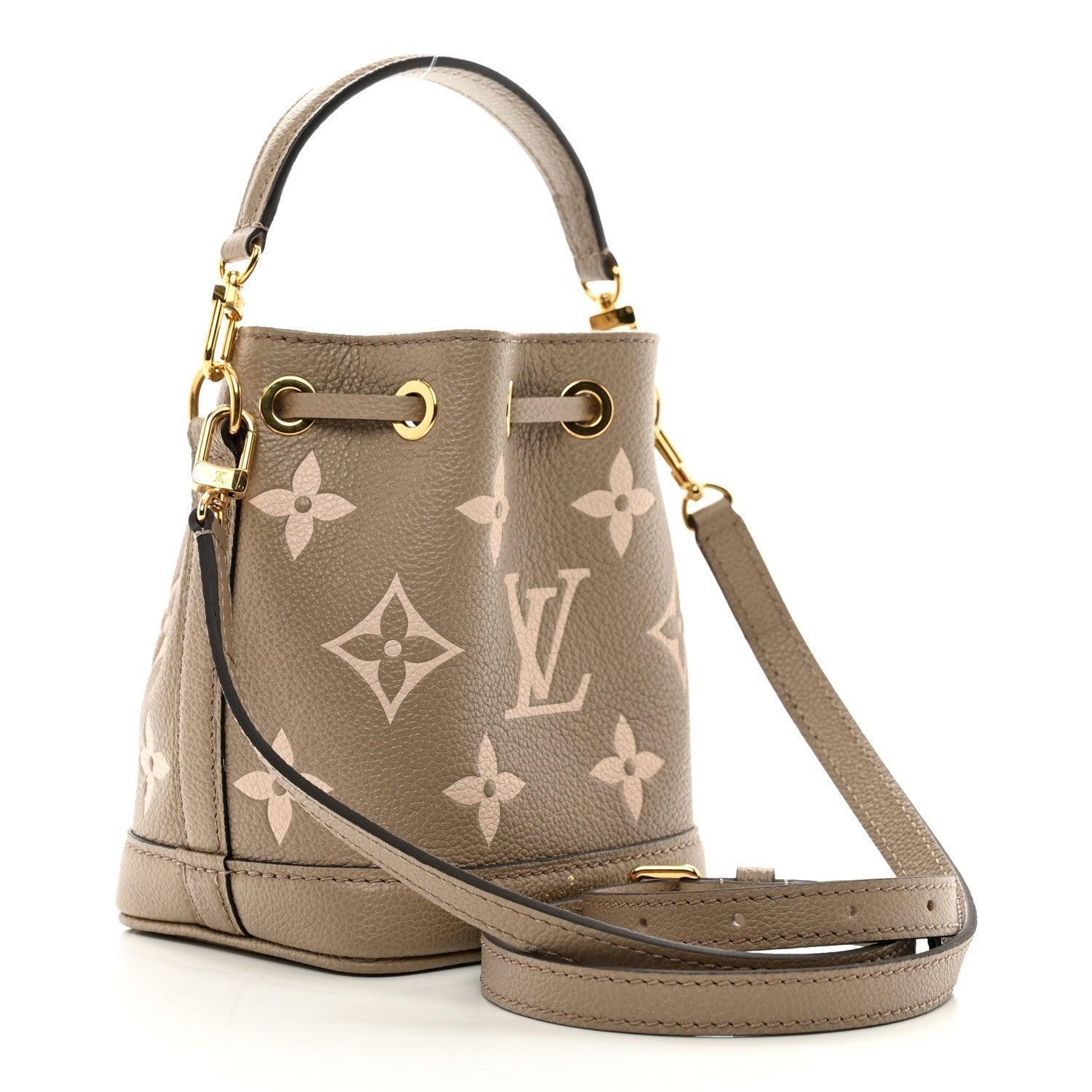 Louis Vuitton Empreinte Monogram Giant Nano Noe Tourterelle Creme