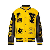 Louis Vuitton Black & Yellow Varsity Jacket