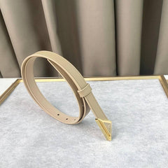Prada Saffiano leather belt 'Sand Beige'