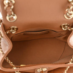 Chanel Shiny Caviar Quilted Small Duma Pockets Drawstring Backpack
