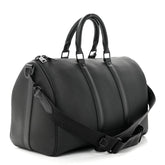 Louis Vuitton Grained Calfskin Aerogram Keepall Bandouliere 40 Black