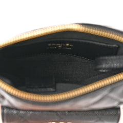 Chanel Caviar Quilted Polly Pocket Pouch Hobo