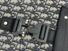 Dior Gallop Sling Bag Black Grained Calfskin