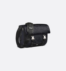 Dior Men Explorer Messenger Bag Black CD Diamond Mirage Ski Capsule Nylon