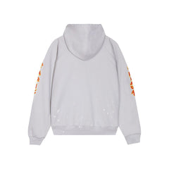 Balenciaga logo-print detail hoodie – White