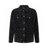 Balenciaga Logomania All Over Large Fit Jacket