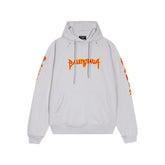 Balenciaga logo-print detail hoodie – White