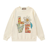 GUCCI Beige Cotton Jersey Sweatshirt New & Authentic
