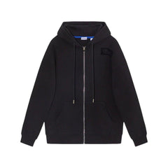 Burberry Cotton Zip Hoodie 'Black'