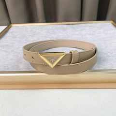 Prada Saffiano leather belt 'Sand Beige'