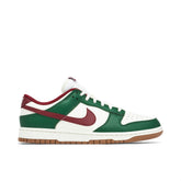 NIKE DUNK LOW WHITE GREEN TEAM RED
