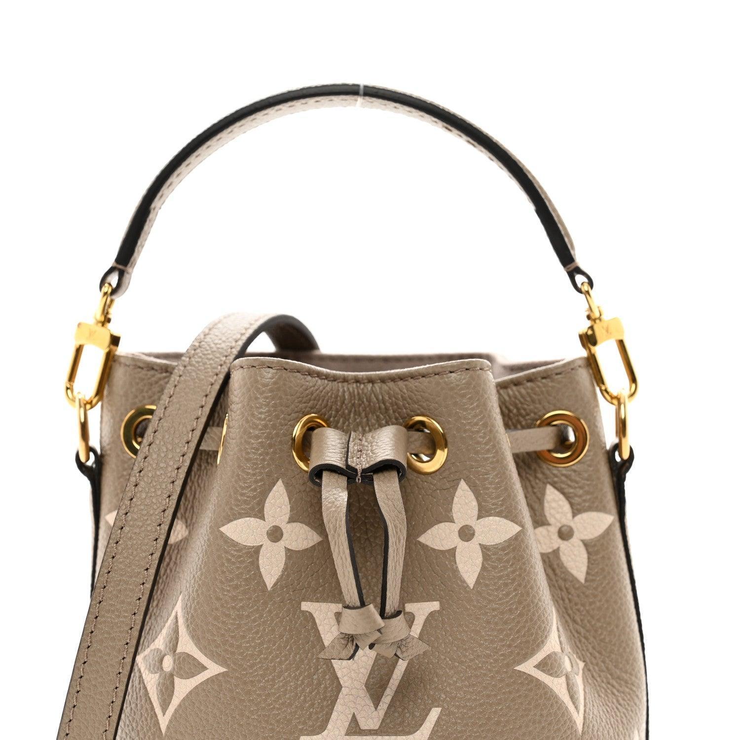 Louis Vuitton Empreinte Monogram Giant Nano Noe Tourterelle Creme
