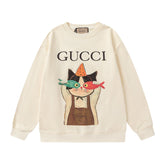 GUCCI Beige Cotton Jersey Sweatshirt New & Authentic