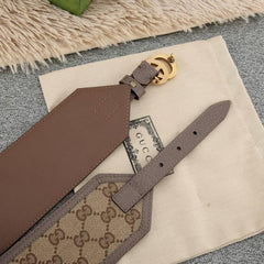 Gucci GG-buckle canvas Women belt 'Brown'