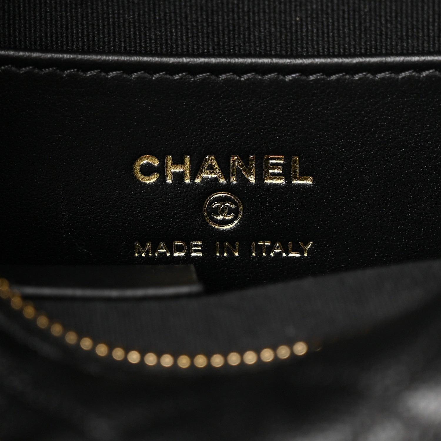 Chanel Caviar Quilted Polly Pocket Pouch Hobo