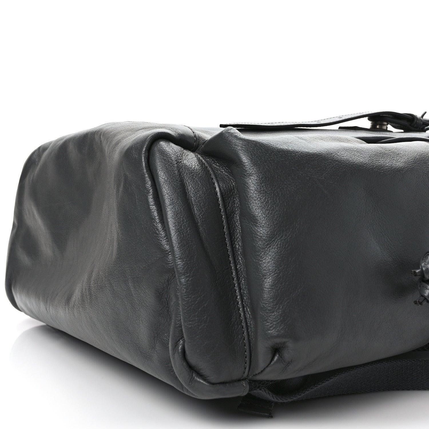 Gucci Calfskin Monochrome Double G Backpack