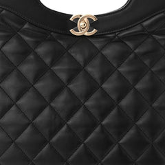 Chanel Shiny Crumpled Calfskin Quilted Mini 31 Shopping Bag