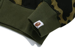 BAPE Sanrio Milo Hello Kitty Split Face 1st Camo Full Zip Hoodie A Bathing Ape Green