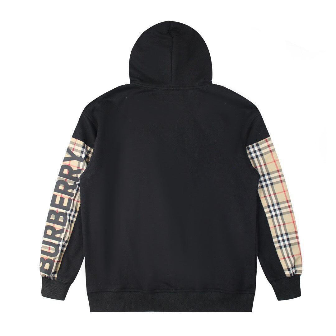 Burberry Vintage Check Panel Oversized Jacket 'Black'