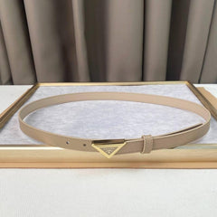 Prada Saffiano leather belt 'Sand Beige'