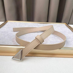 Prada Saffiano leather belt 'Sand Beige'