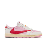 AIR JORDAN 1 RETRO LOW OG 'SAIL TROPICAL PINK' X TRAVIS SCOTT Trendabox