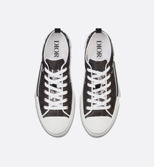 Unisex Dior Oblique Canvas Sneaker – White & Black Edition
