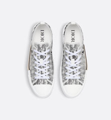 Unisex Dior Oblique Canvas Sneaker – White & Black Edition