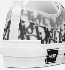 Unisex Dior Oblique Canvas Sneaker – White & Black Edition
