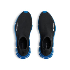 MEN'S SPEED 2.0 FULL CLEAR SOLE RECYCLED KNIT SNEAKER IN BLACK/BLUE - SpinServe