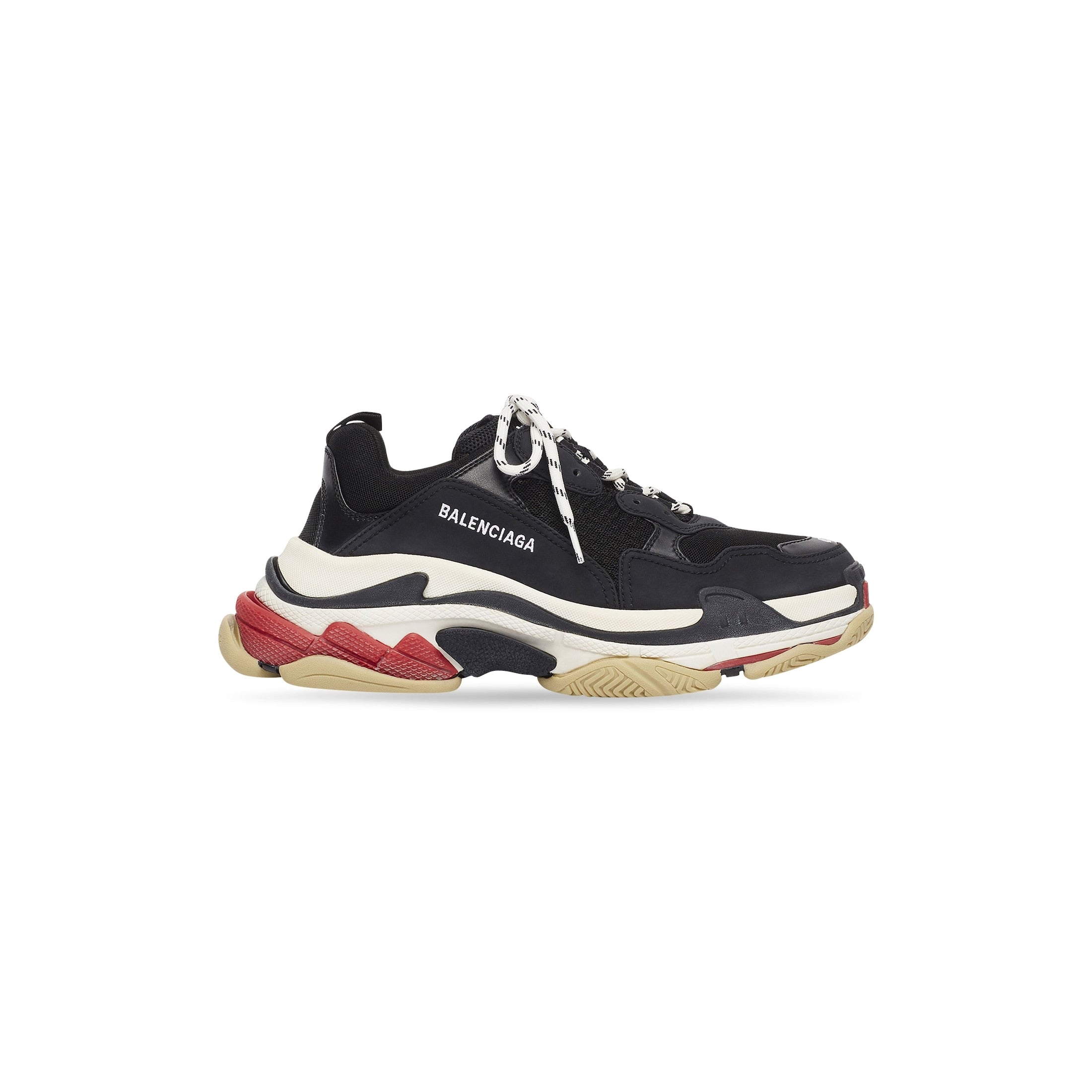 MEN'S TRIPLE S SNEAKER IN BLACK - SpinServe