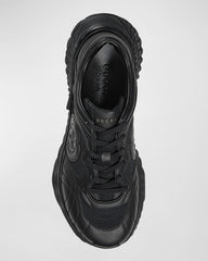 Gucci Ripple Sole Sneaker – Mesh & Leather Luxe Edition