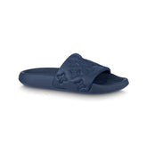 LOUIS VUITTON Waterfront Slide Slippers Men's Navy