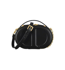 Christian Dior Signature Oval Camera Bag Calfskin with Embossed CD Signature