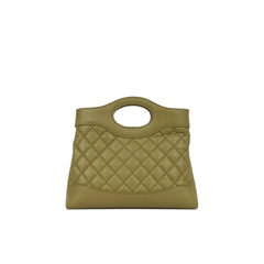 Chanel Shiny Crumpled Calfskin Quilted Mini 31 Shopping Bag