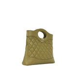 Chanel Shiny Crumpled Calfskin Quilted Mini 31 Shopping Bag