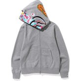 BAPE ABC CAMO SHARK WIDE FIT FULL ZIP DOUBLE A Bathing Ape - Grey