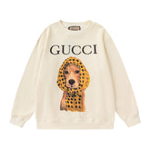 GUCCI Beige Cotton Jersey Sweatshirt New & Authentic