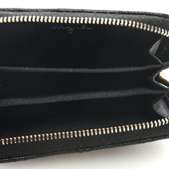 Chanel Caviar Quilted Multi Chain CC Zip Coin Purse Black
