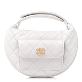 Chanel Caviar Quilted Polly Pocket Pouch Hobo