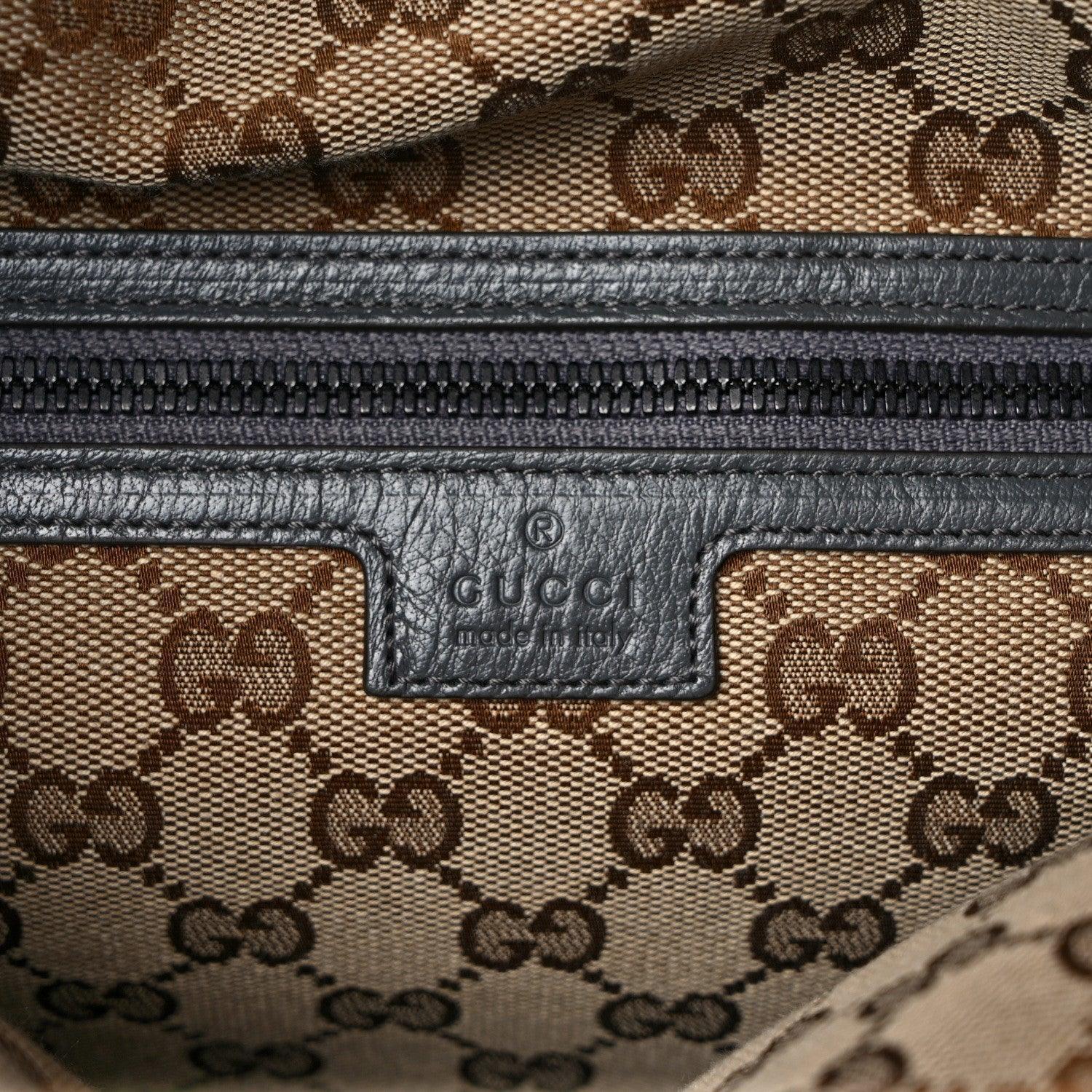 Gucci Calfskin Monochrome Double G Backpack